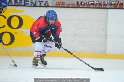 2011-01-16 Chiasso 0446 Hockey Milano Rossoblu U10-Bulach - Leonardo Quadrio